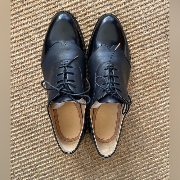 The Office of Angela Scott Mr. Evans wingtip oxford in black, size 39 wide - Picture 4 of 10